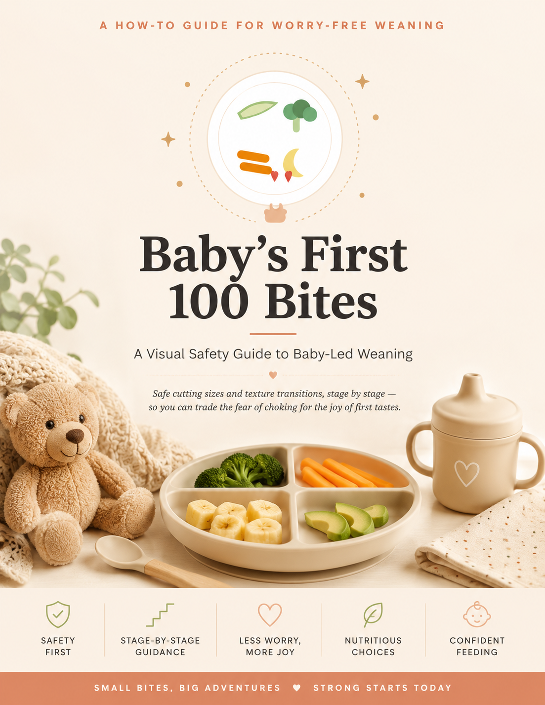 Baby's First 100 Bites: A Visual Safety Guide to Baby-Led Weaning (Digital PDF)