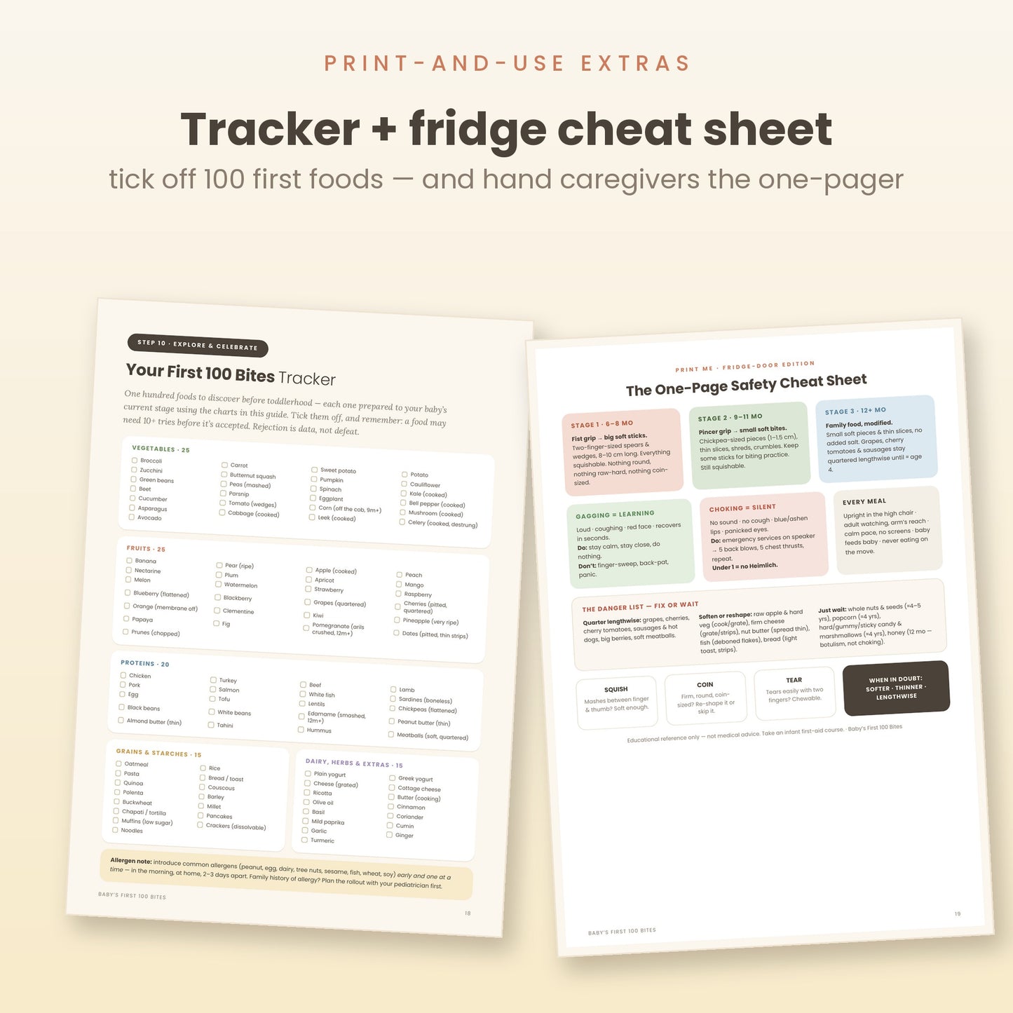 Baby's First 100 Bites: A Visual Safety Guide to Baby-Led Weaning (Digital PDF)