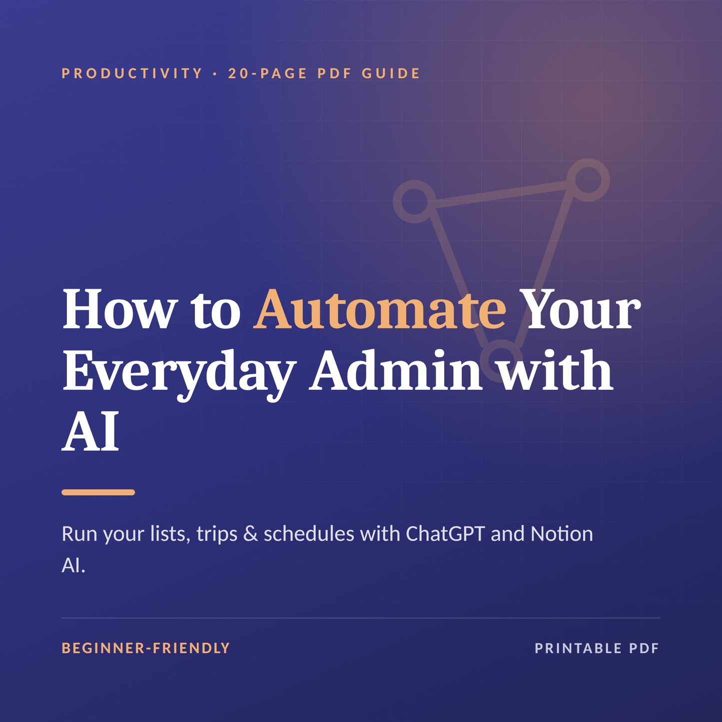 Automate your admin with AI guide cover